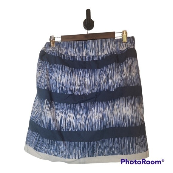 Banana Republic Navy Blue A-Line Skirt with Pockets Womens Size Large - Picture 2 of 11